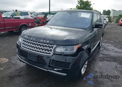 2016 Land Rover Range Rover 3.0L V6 Turbocharged Diesel Hse Td6 из США, поврежденный, VIN SALGS2KF8GA243400